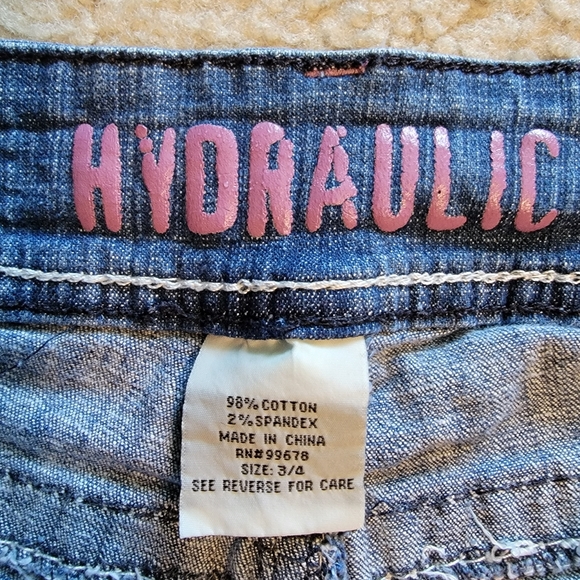 Hydraulic Jean capri size 3/4 - Picture 2 of 5